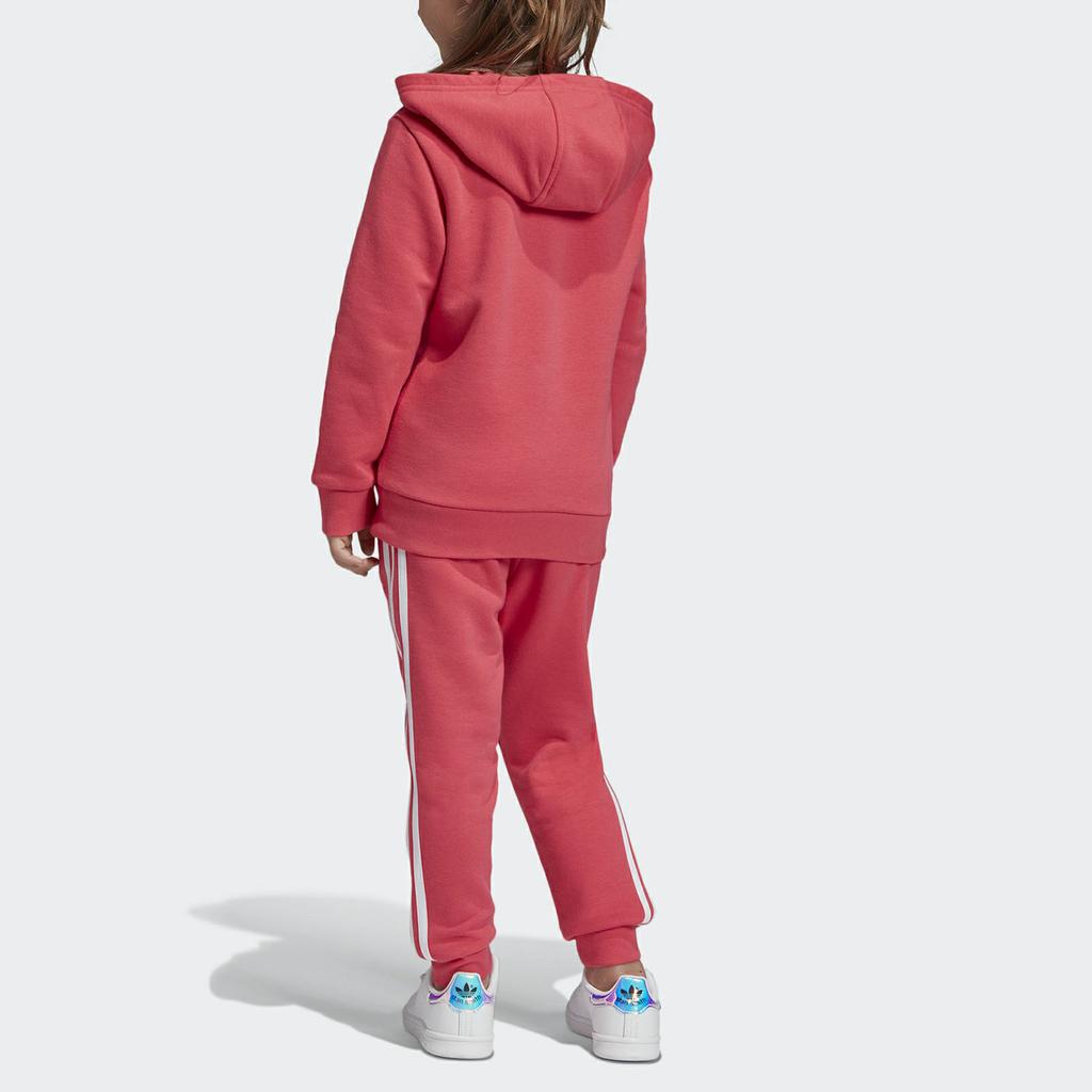 adidas Originals Casual Sportswear Trefoil Hoodie Pink Children Aged 3 7 Years Old FR3832