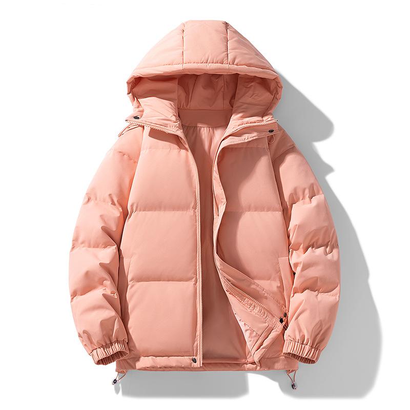 Women's Fluffy Loose Plus Size Warm Jacket Hooded Winter Thickened Hair Collar Hooded Coat