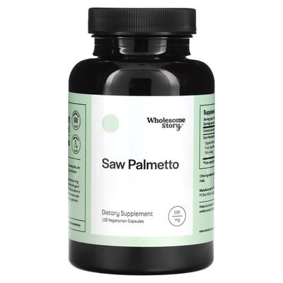 Wholesome Story, Saw Palmetto, 500mg, 100 Veggie Capsules