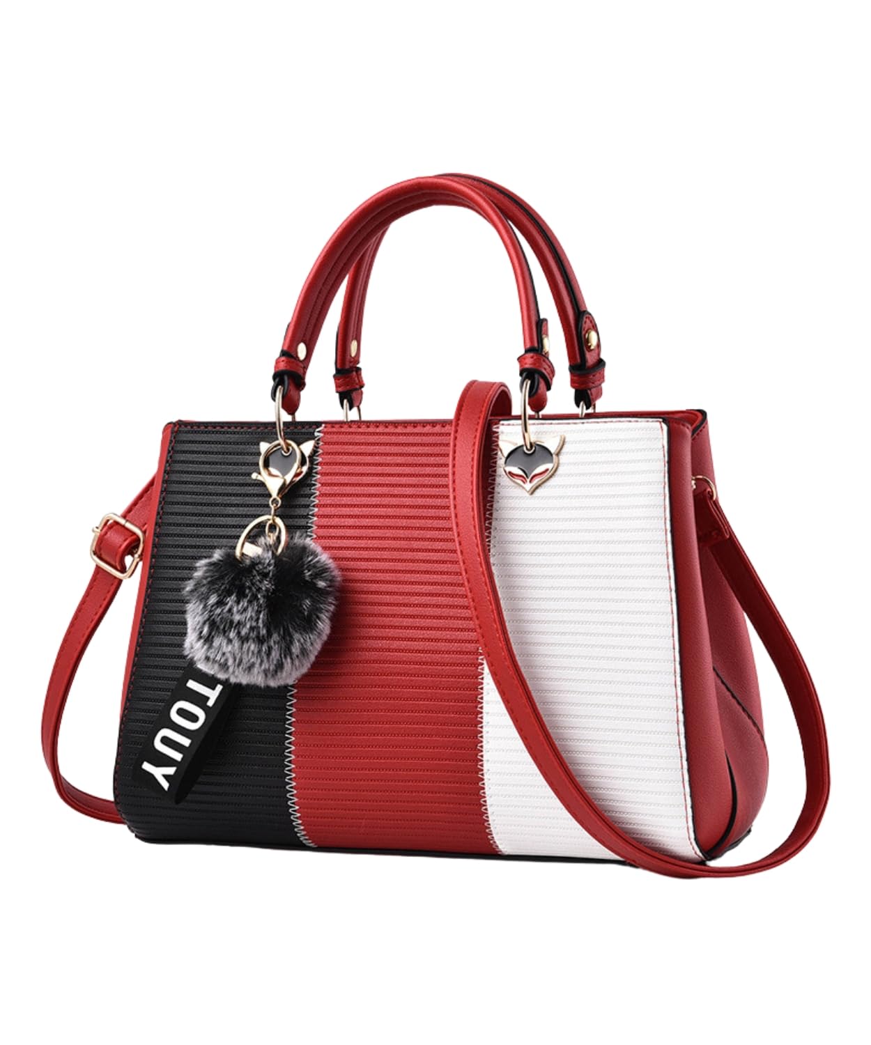 

Handbag Shoulder Bag Bag Lightweight Small 2WAY Crossbody PU Leather Tricolor Charm Stylish Cute Autumn Winter Commuting Outings x [Elixio] Women s