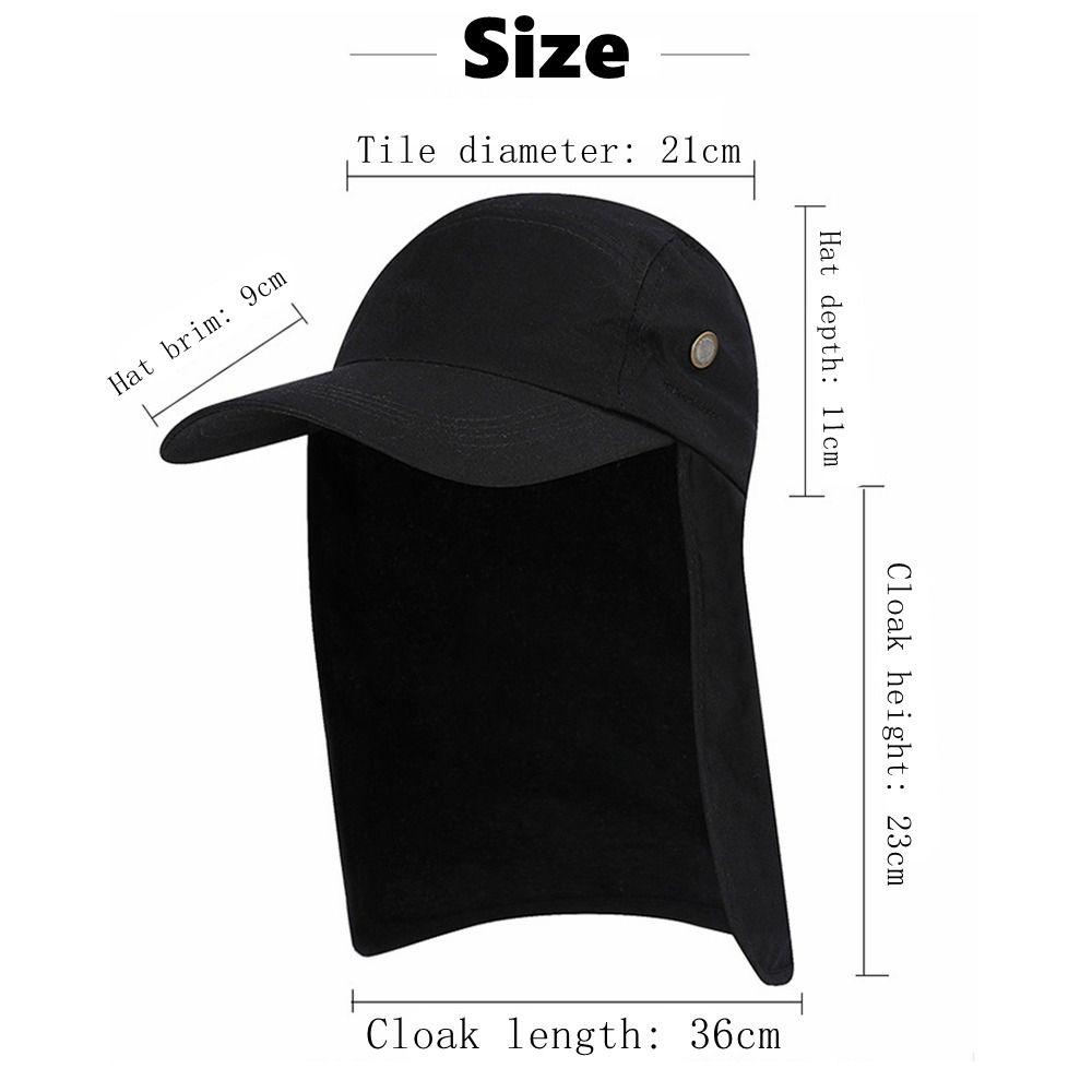 Sunscreen With A Cape Extended Brim Go Fishing Sunscreen Cap Peaked Cap Fisherman Hat Hat