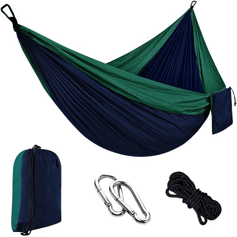 Portable Nylon Parachute Camping Hammock Swing Chair (Single/Double)