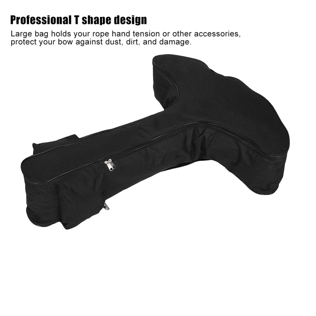 t shaped Lightweight Canvas Compound Bow Case Crossbow Protective Bag for Archery Hunting