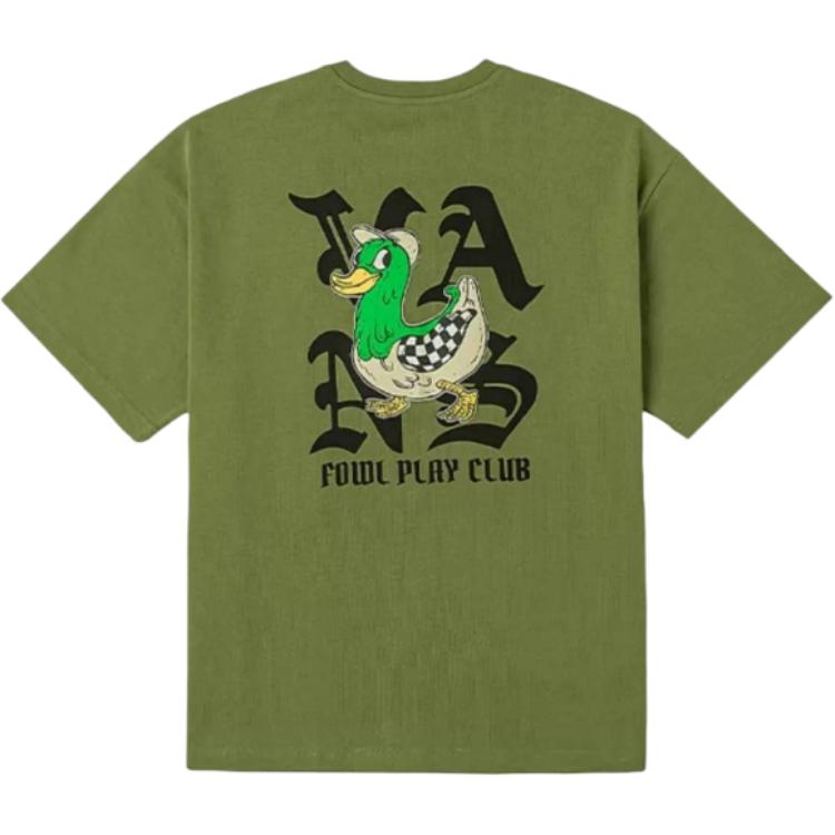 Vans Comfortable Fashion Round Neck Short Sleeve T-Shirt Unisex Tops Gray-Green VN000NJCZBF