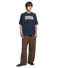 Nomaenyueol Rough Texture Print T-Shirt - Dark Navy
