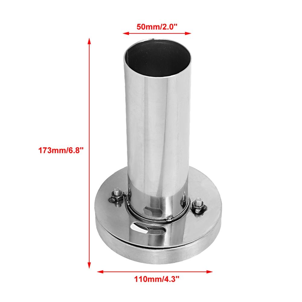 Car Removable Round Head Exhaust Muffler Silencer Car Modification (3.5in)