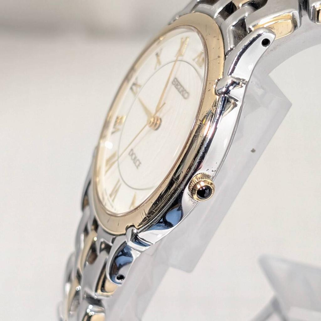 SEIKO Dolce Battery Working Men's Watch, Replaced, Condition, U-28