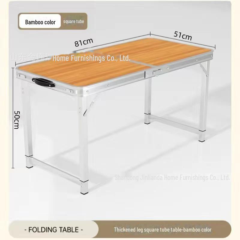 Přenosný multifunkční hliníkový skládací stůl pro stolování a venkovní použití