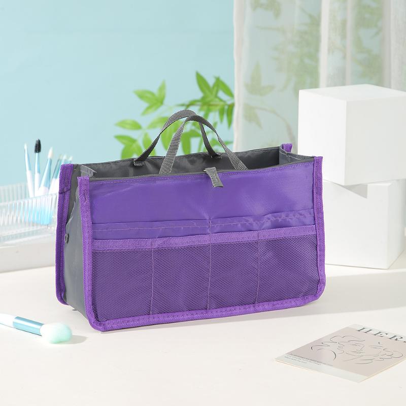Multi Functional Large Capacity Makeup Bag Portable Double Zipper Toiletries Travel Storage Bag Mommy Bag Multi Pocket Cosmetic