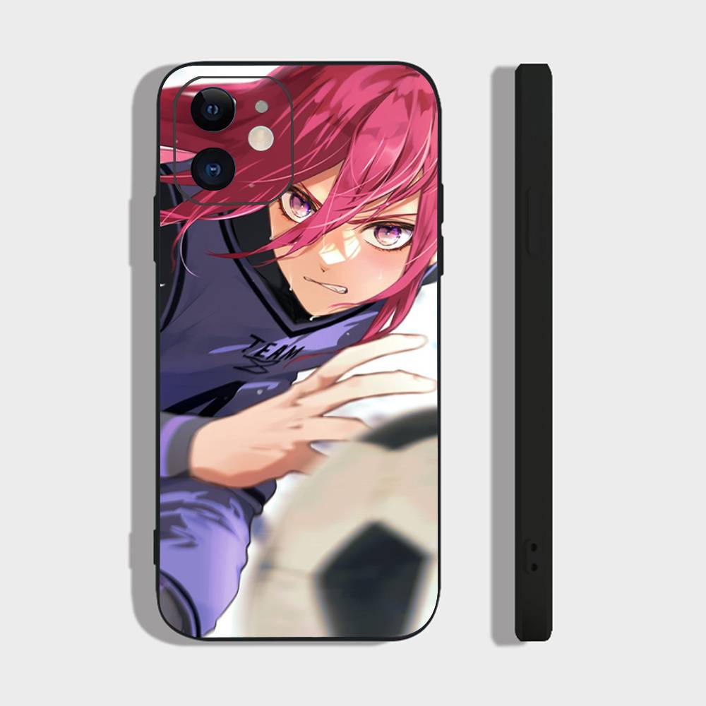 Chigiri Hyoma Manga BLUE LOCK Handyhülle Für IPhone 17 Air 16 15 14 13 Pro Max 11 12 Schwarze Silikonhülle