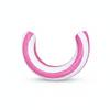 C-Shaped Floatage Striped Inflatable Hoop Bi-Color Water Lounger