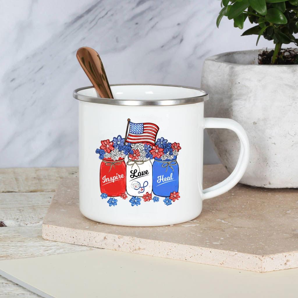 Best Nurse Ever Enamel Mug Cups With Handle It A Beautiful Day To Save Lives Nurse Aunt Birthday Perfect Gifts for Nurses Day