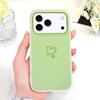 Simple Love Heart Phone Case For IPhone 17 17E Air 16 16E 15 Plus Pro Max Candy Colored Cover