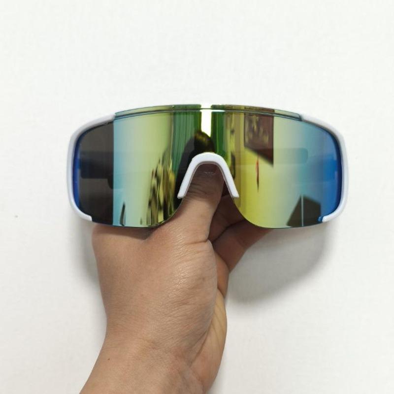 Men Oversized Fashion Outdoor Sports Sunglasses Durable AC Lens, PC Frame, Graduated Lens, Unisex, Sports Eyeglasses