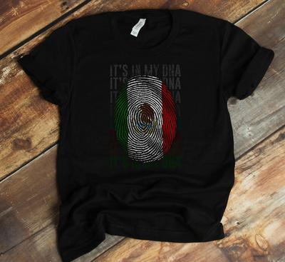 It's In My DNA T-Shirt - Mexican Flag Mexico Hispanic Heritage Month Shirt
