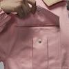 Jordan Renegade Solid Color Polo Collar Casual Zip Long Sleeve Jacket Women jackets Ceramic-Pink FN5675-607