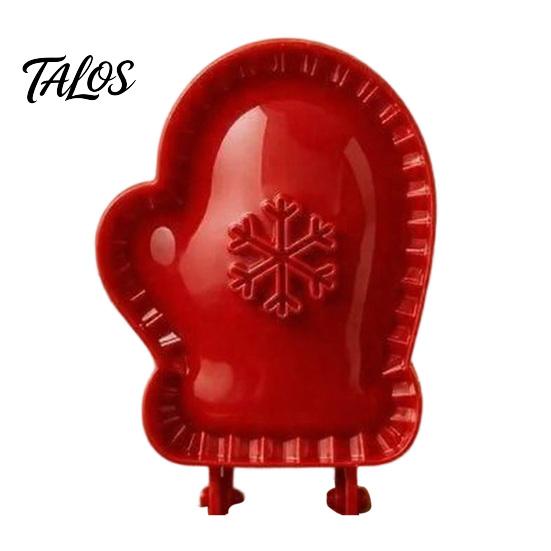 Baking Gifts for Enthusiasts Christmas Hand Press Pie Mold, Plastic Pastry Dough Neatly Cut Cookie Cutters DIY Holiday Treats