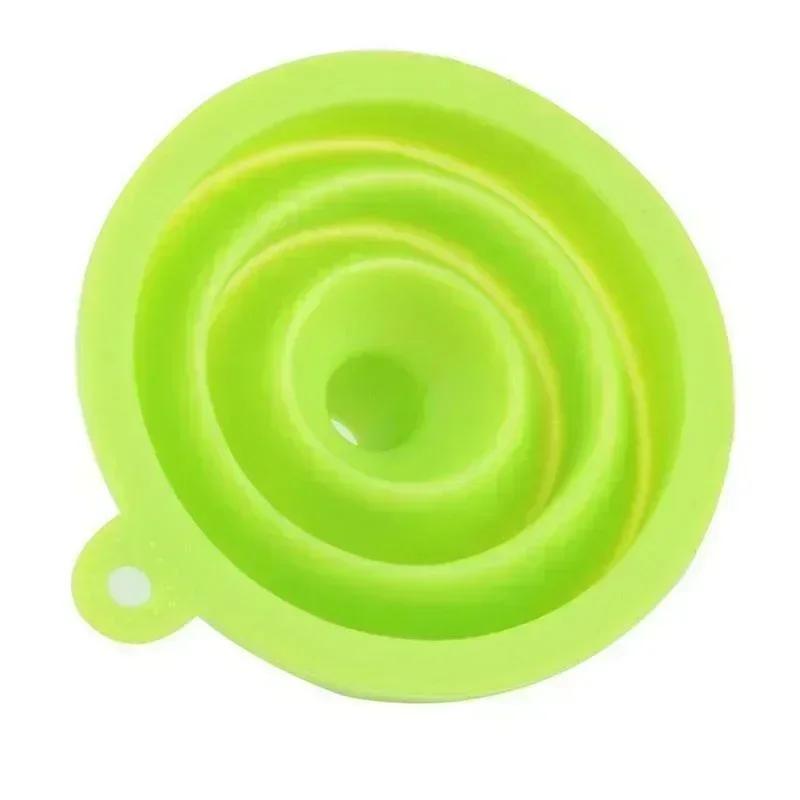 2pcs Car Silicone Folding Funnels Portable Universal Funnel Liquid Fill Transfer Auto Engine Oil Petrol Change Funnel Accesorios