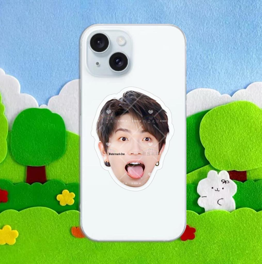 Yan Renzhong Acrylic Phone Grip - DIY Celebrity Logo Avatar Holder