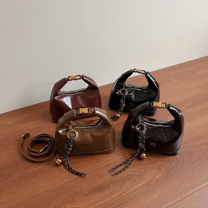 Pu Waterfall Shaped Handbag With Zipper Closure For Casual Daily Wear