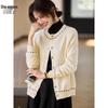 Women's Solid Color Round Neck Knitted Cardigan Sweater