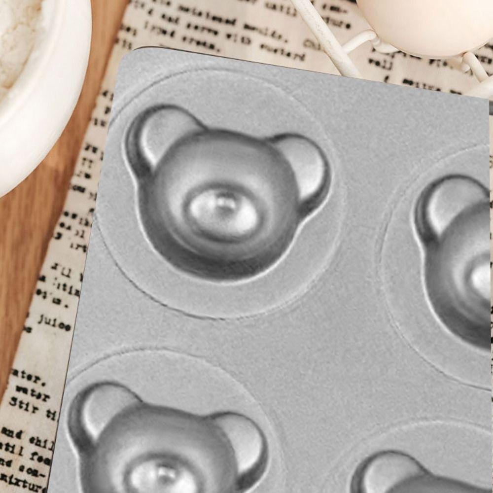 12 Cavity Muffin Cakes Mold Cartoon Animal Shape Bear Madeline Baking Tray  Decoration