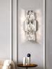 Crystal Bedroom Wall Sconces Lighting Chrome Indoor Beautiful Glass Wall Light Fixtures Modern Elegant Crystal Wall Mount Lamp