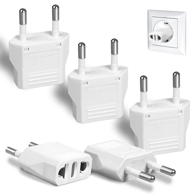 1pcs 4.0/4.8mm Power Plug Adapter US To EU Euro Europe Plug Power Plug Converter Travel Adapter US to EU Plug Electrical Socket