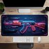 Pistolen-Mauspad Benutzerdefiniert Schwarz E-Sport-Spiel Integriertes IP-Computer-Großes Rutschfestes Büro-Schreibtischmatte