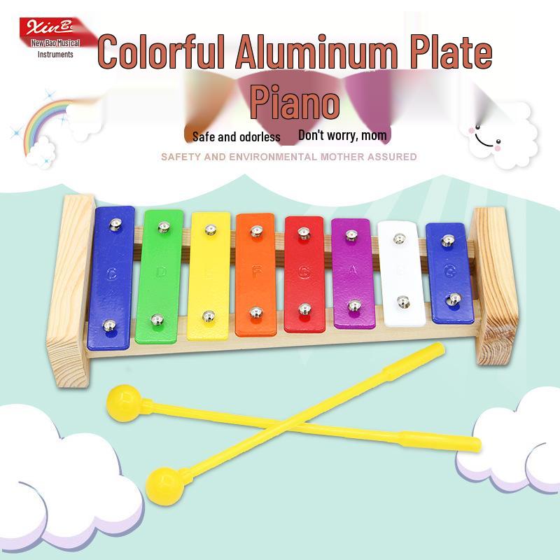 

Новый красочный алюминиевый глокеншпиль-ксилофон Bao на 8-15 нот для детей 15-Note Aluminum Glockenspiel