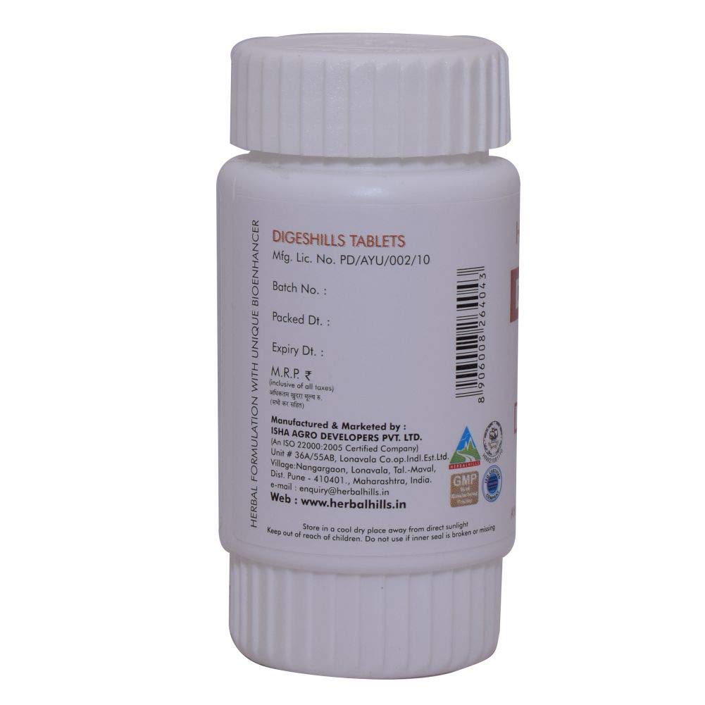 Herbal Hills Digeshills Tablets (60 Tablets) Digestion Supplement