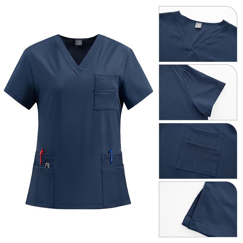 Straight Leg Scrub Set: V-Neck Uniform for ICU, Clinic, OR, Doctors & Nurses