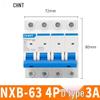 Chint NXB Air Switch Circuit Breaker: 1P, 2P, 3P, 4P Household Type D Three-Phase Disconnector 380V.