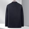 Men's Retro Double-Sided Nylon Down Tang Suit Coat with Stand Collar and Frog Buttons