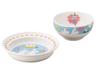 Yamaka Shoten MOOMIN Plate Bowl Set Microwave Dishwasher Moomin Nordic Day Wedding Made In "Baby & Kids" & (Gift Boxed) & Safe, Merchandise, Style,