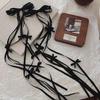 Harajuku Balletcore Bow Hairpin Tassel Bowknot Barrettes Sweet Long Ribbon Bow Hair Clip  Girl