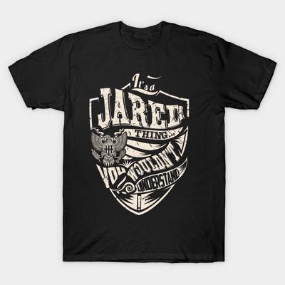 Men Black Print T-shirt Super Large TShirt Its-a-jared-thing No-Cut Transfer Paper Print Cotton Tshirt