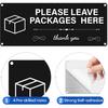 Please Leave Packages Here Signs 10" x 4" Deliveries Sign Aluminum Package Delivery Sign for Outside Front Door Home Office Shop 2 Pack