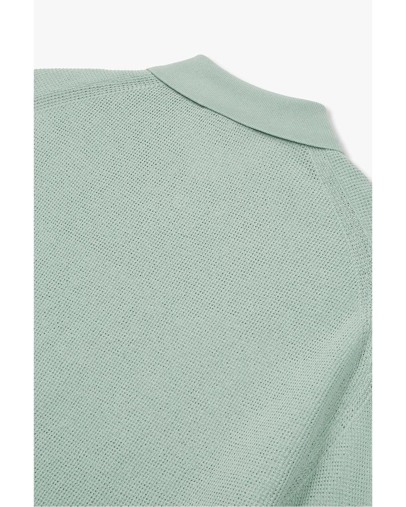 MAN ON THE BOON Paper Yarn Polo Knit_Mint 4714113027