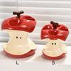 Creative Storage Rack Bracket Toothbrush Holder High Aesthetic Apple Electric , Ceramic Base, Bathroom Toothpaste, Toiletries