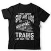 Zug T-Shirt Dampflokomotive Lustig Eisenbahnfan Zugbeobachter T-Shirt Geschenk Unisex & Kinder