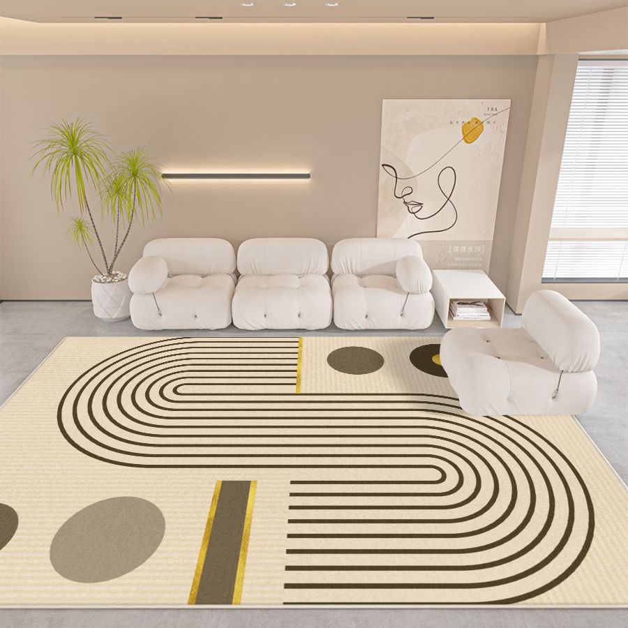 

Легкий роскошный ковер Минималистский большой коврик для гостиной Удобный мягкий коврик для декора спальни Балконный кристальный бархатный ковер 1200MMx1600MM