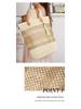 2025 Trendy Straw Woven Women's Beach Bag - Handmade, Large Capacity with Tassel Pendant Shoulder Strap