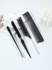 4pcs/set Anti-static Hair Styling Comb Pointed Tail Combs Double-sided Edge Control Hair Cutting Tool Special for Real Hair Wigs