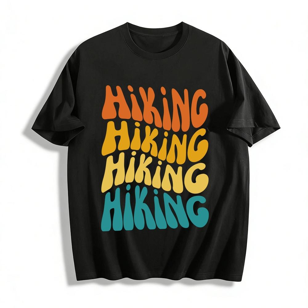 

Hiking Print Casual T-Shirt For Outdoor Enthusiasts Hiking Lovers Pure cotton T-shirt XXS