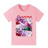 A1265 Kids Boys Girls Christmas Kpop Rumi Zoey Mira Print Short Sleeves T-shirt