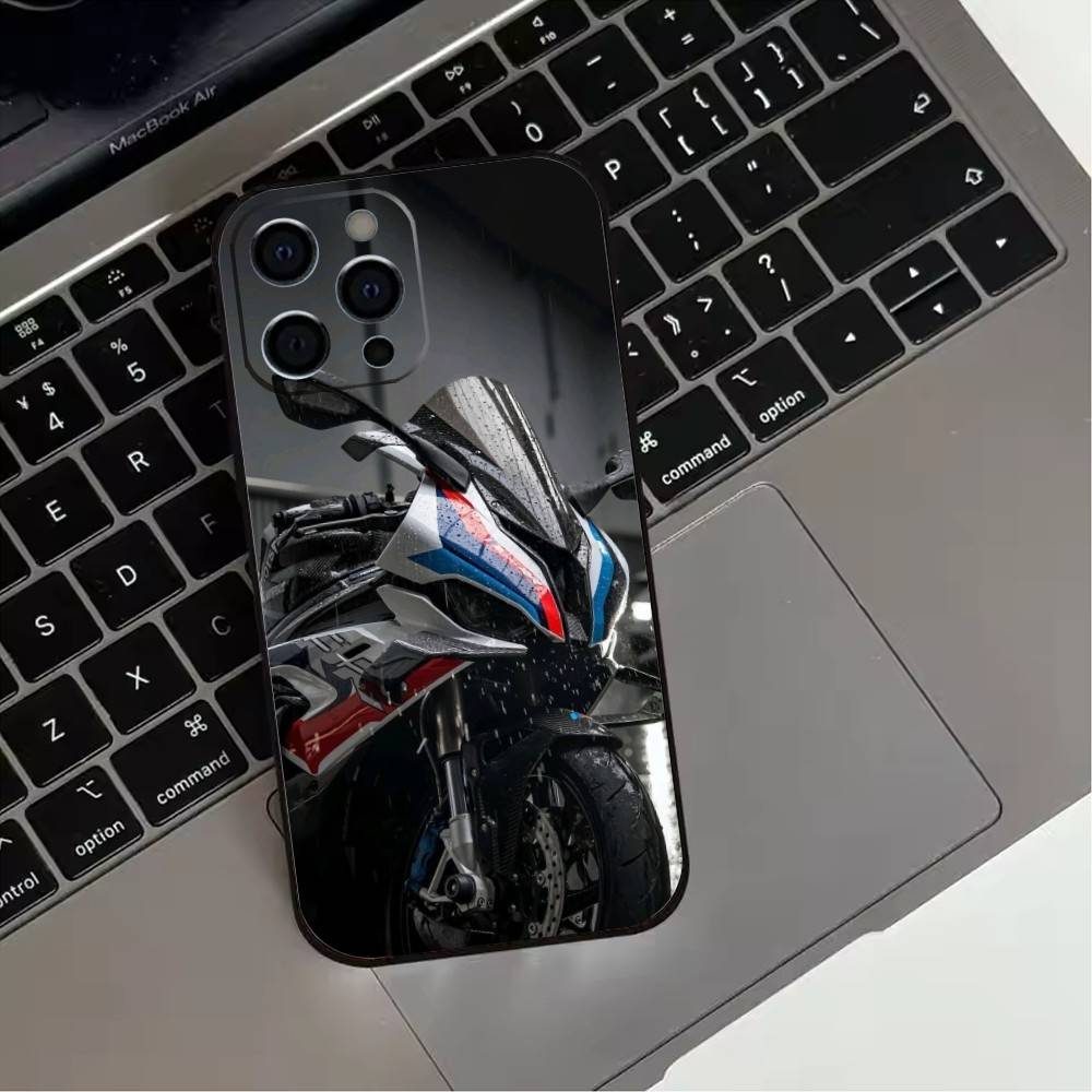Super Speeding Motorcycle Phone Case  For iPhone17,16,15,14,13,12,11 Plus,Pro Max Soft Black Cover