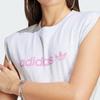 Adidas Originals Trefoil Musc Dress Letter Logo Print Sports Knit Fitted Round Neck Sleeveless Dress Women Dresses Light-Gray IC3081