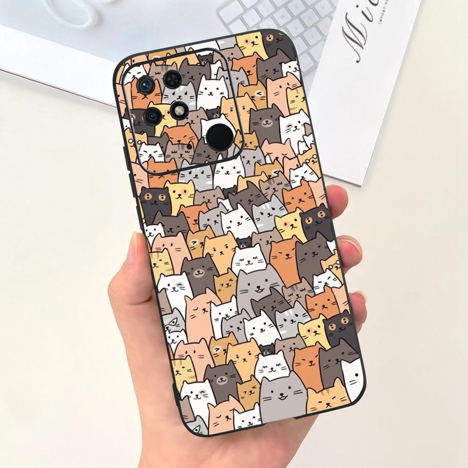 For Redmi 10C Case For Xiaomi Redmi 10 Power Cover Fashion Flower Slim Soft Silicone Phone Cases For Xiaomi Redmi 10C 10 C Funda