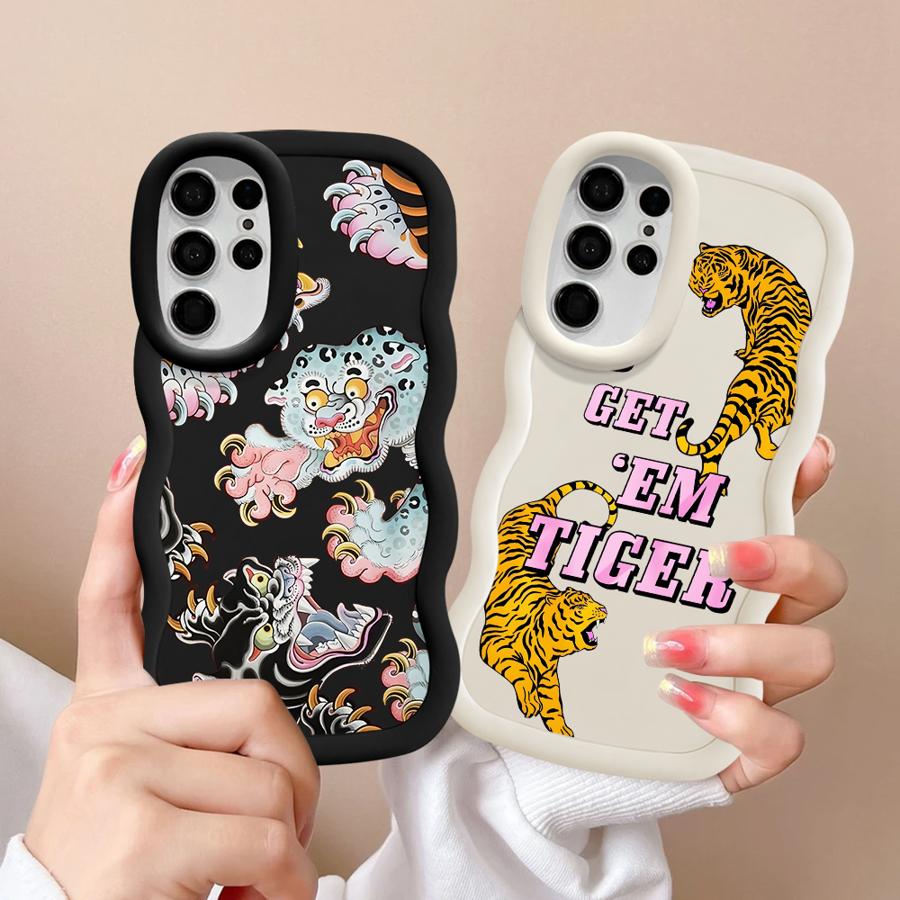 Cool Tiger Soft Phone Cover Case for Samsung Galaxy S22 Ultra A26 A25 S21 S25 S24 S20 FE S23 Plus A35 A55 A34 A24 A36 A54